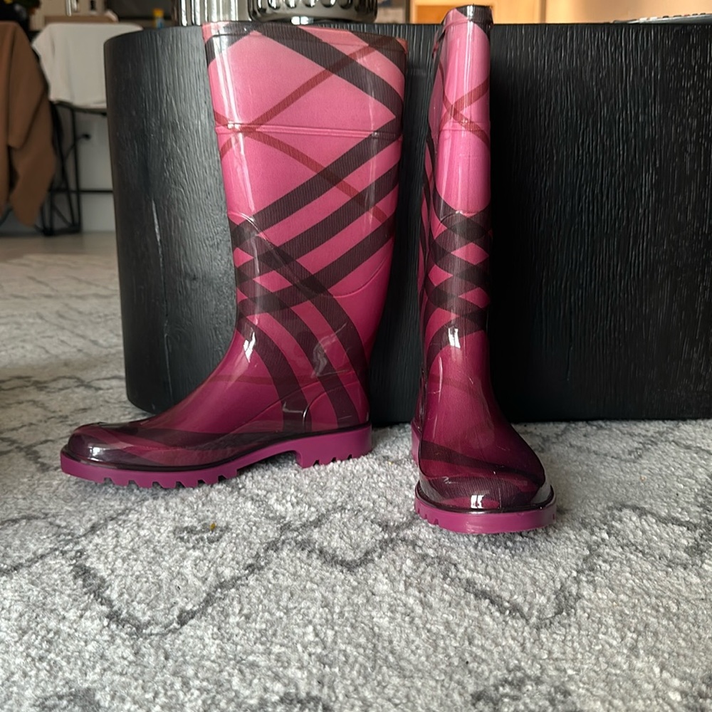 Burberry Rainboots. Never worn and still in box.